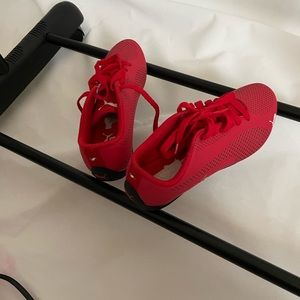 Boys red Ferrari puma shoes